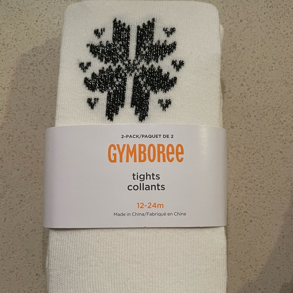 Gymboree holiday tights 2 pack